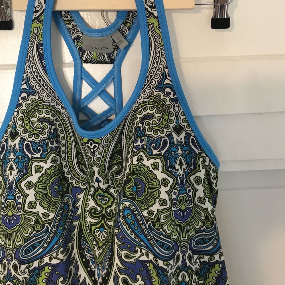 Athleta | Tic Tac Toe Draw String Tank